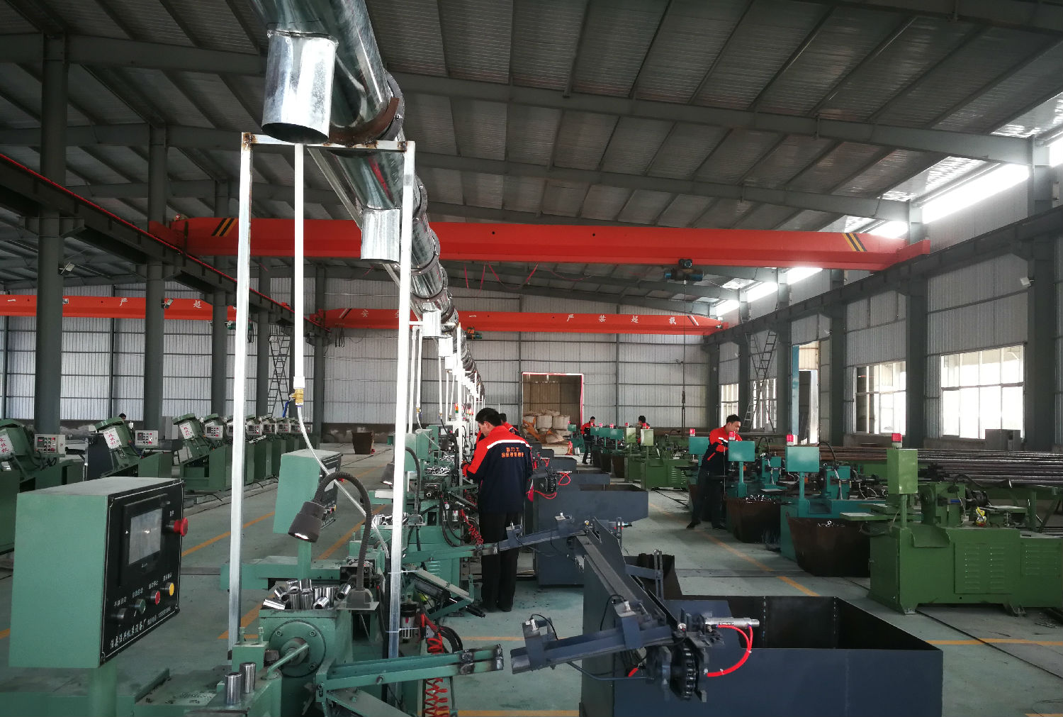 鋼筋套筒生產車間示意圖